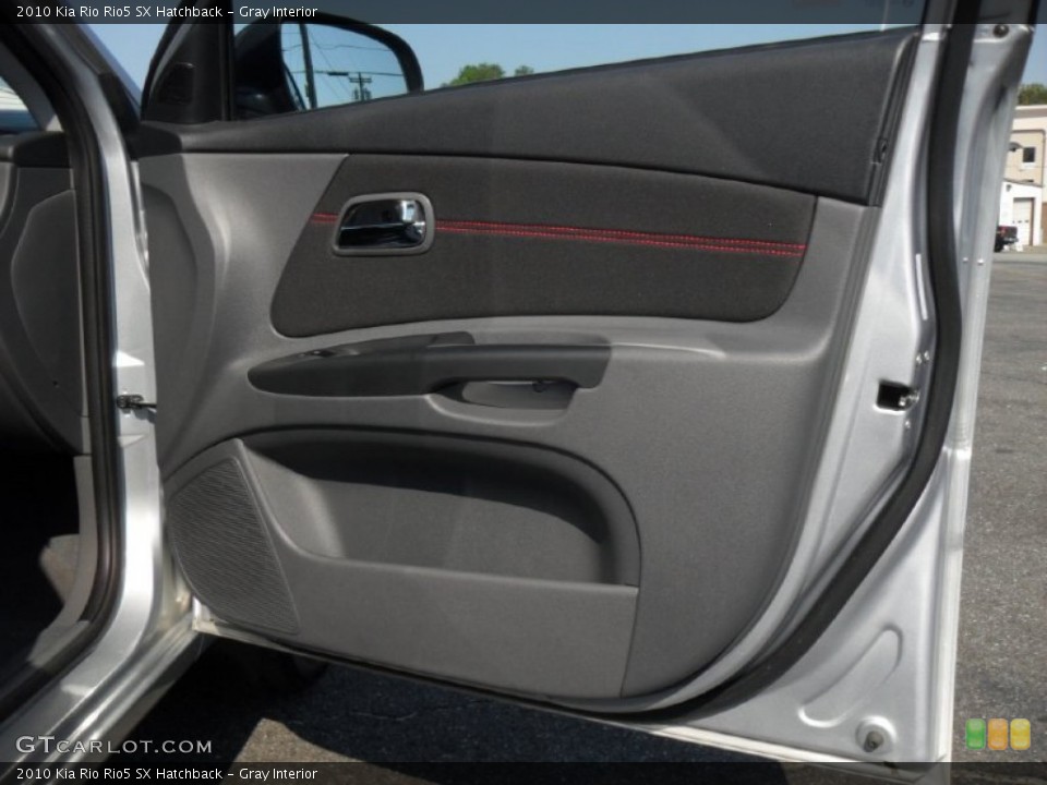 Gray Interior Door Panel for the 2010 Kia Rio Rio5 SX Hatchback #53996782