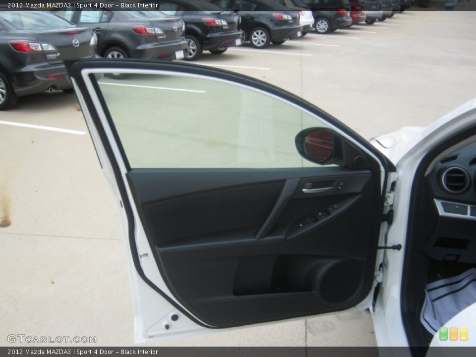 Black Interior Door Panel for the 2012 Mazda MAZDA3 i Sport 4 Door #53996927