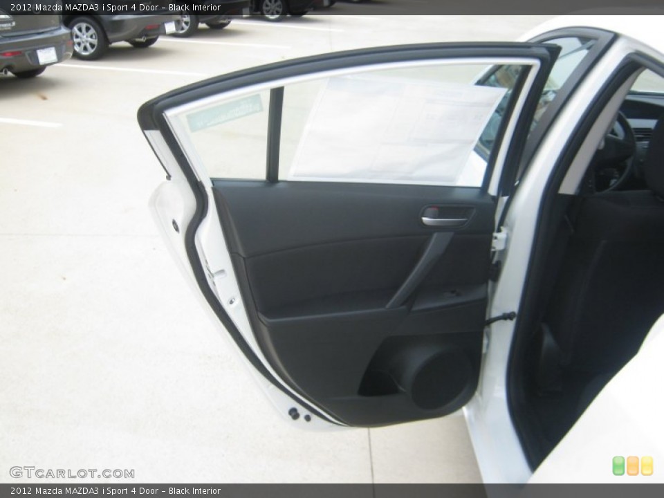 Black Interior Door Panel for the 2012 Mazda MAZDA3 i Sport 4 Door #53996947