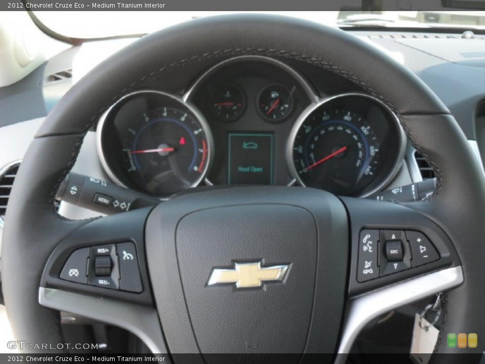 Medium Titanium Interior Steering Wheel for the 2012 Chevrolet Cruze Eco #53997161