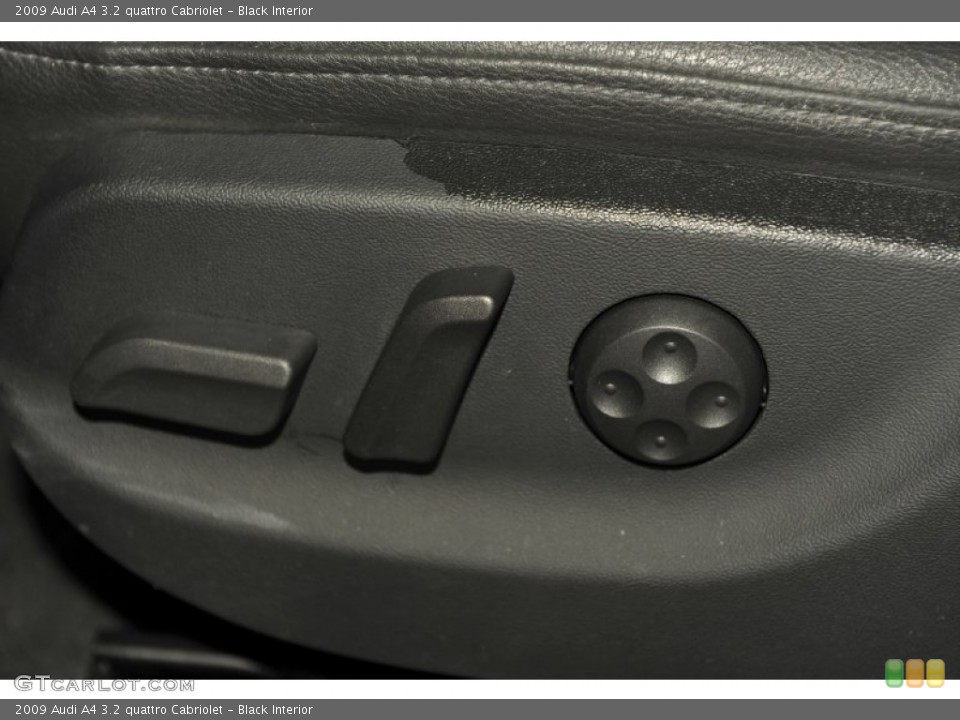 Black Interior Controls for the 2009 Audi A4 3.2 quattro Cabriolet #53997407