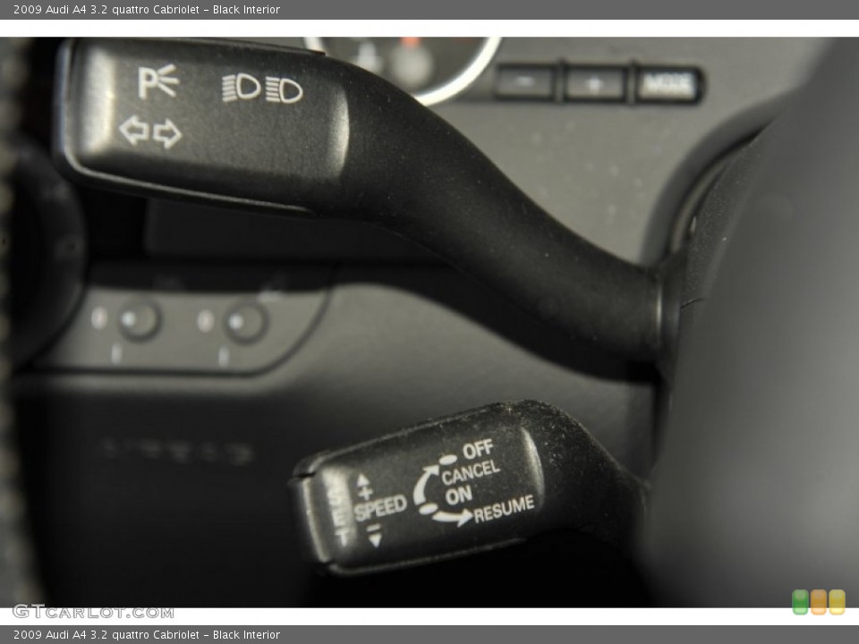 Black Interior Controls for the 2009 Audi A4 3.2 quattro Cabriolet #53997543
