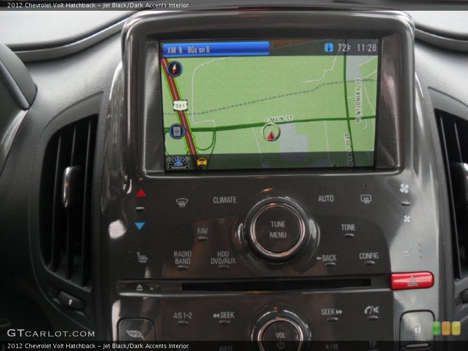 Jet Black/Dark Accents Interior Navigation for the 2012 Chevrolet Volt Hatchback #53997599