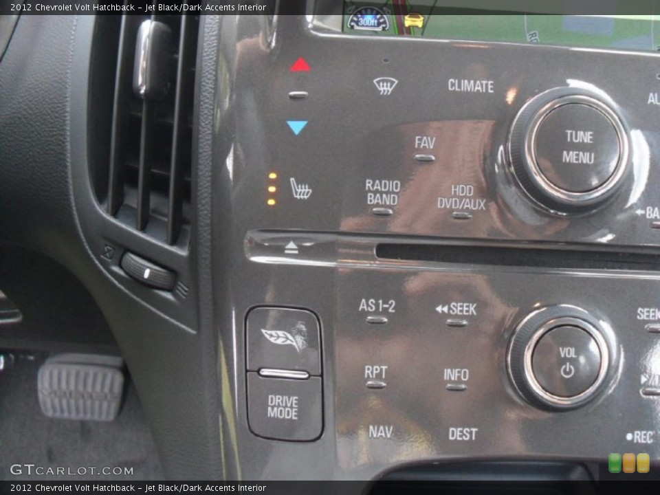 Jet Black/Dark Accents Interior Controls for the 2012 Chevrolet Volt Hatchback #53997614