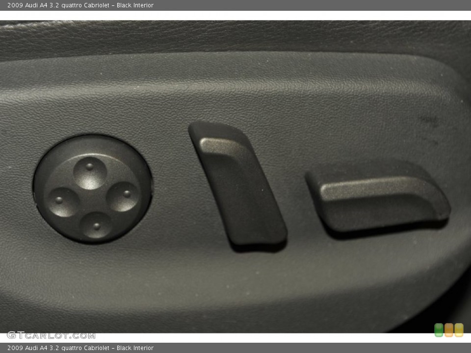 Black Interior Controls for the 2009 Audi A4 3.2 quattro Cabriolet #53997621