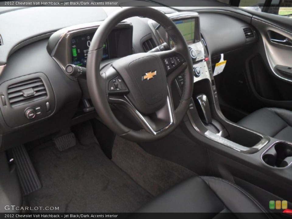Jet Black/Dark Accents Interior Prime Interior for the 2012 Chevrolet Volt Hatchback #53997727