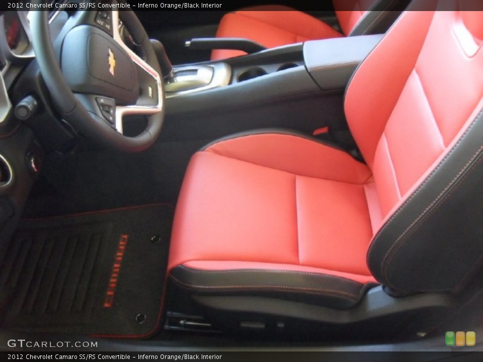 Inferno Orange/Black Interior Photo for the 2012 Chevrolet Camaro SS/RS Convertible #53997776