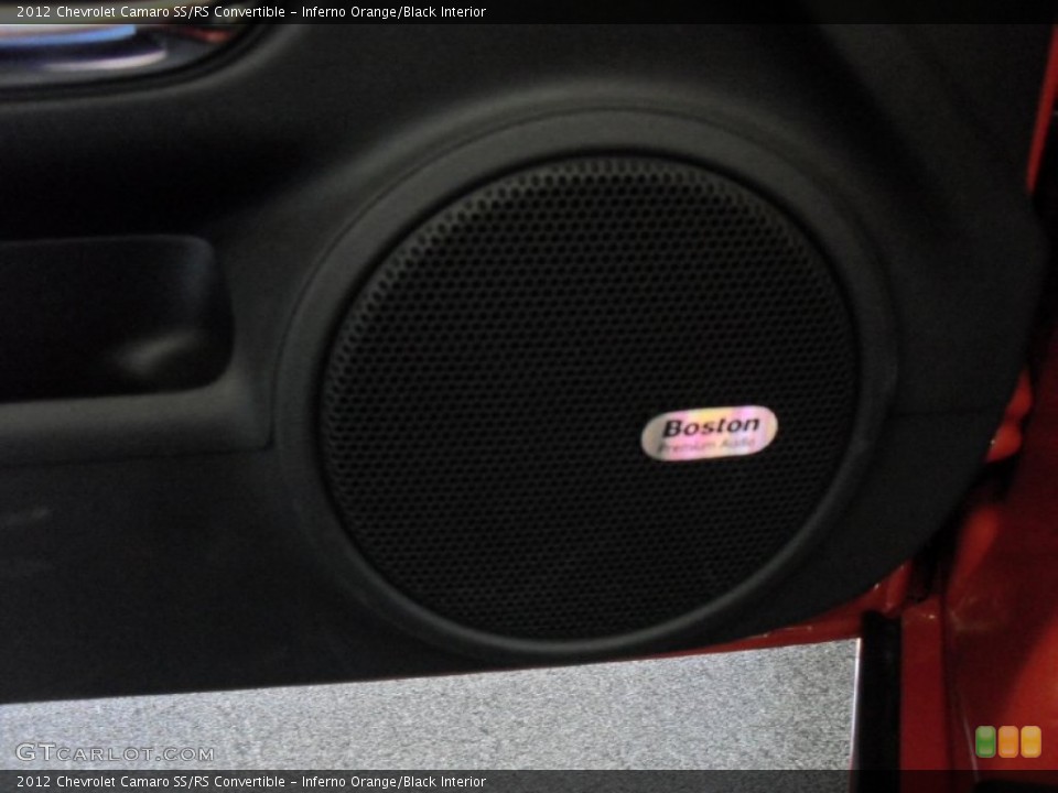 Inferno Orange/Black Interior Audio System for the 2012 Chevrolet Camaro SS/RS Convertible #53997795
