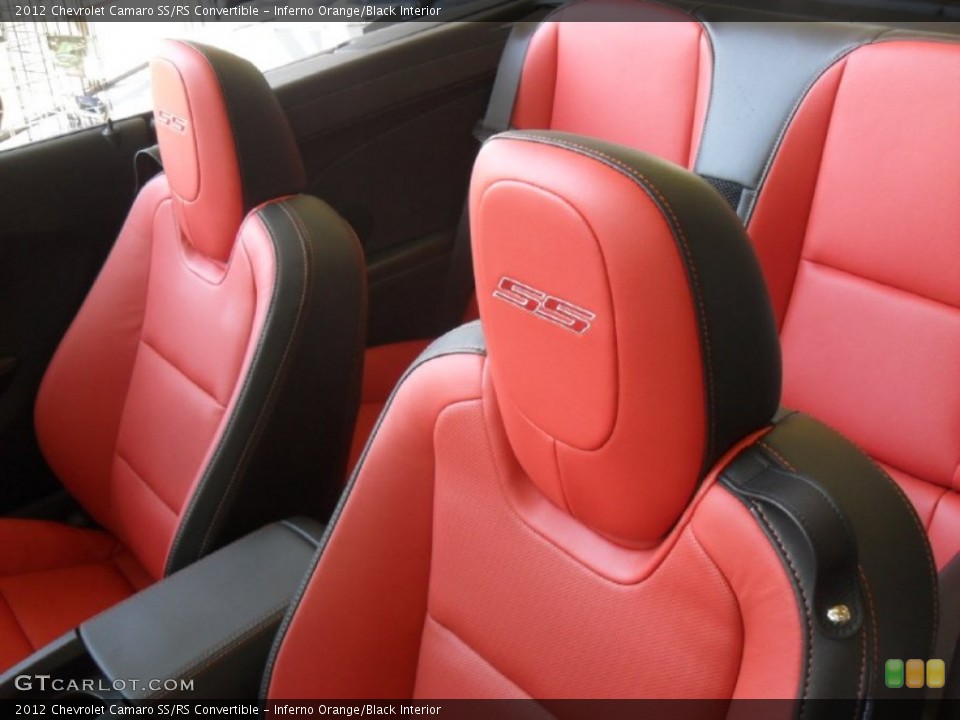 Inferno Orange/Black Interior Photo for the 2012 Chevrolet Camaro SS/RS Convertible #53997804