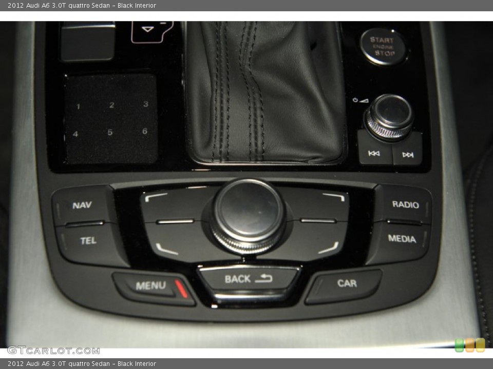 Black Interior Controls for the 2012 Audi A6 3.0T quattro Sedan #53997917