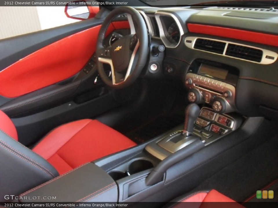 Inferno Orange/Black Interior Photo for the 2012 Chevrolet Camaro SS/RS Convertible #53997920