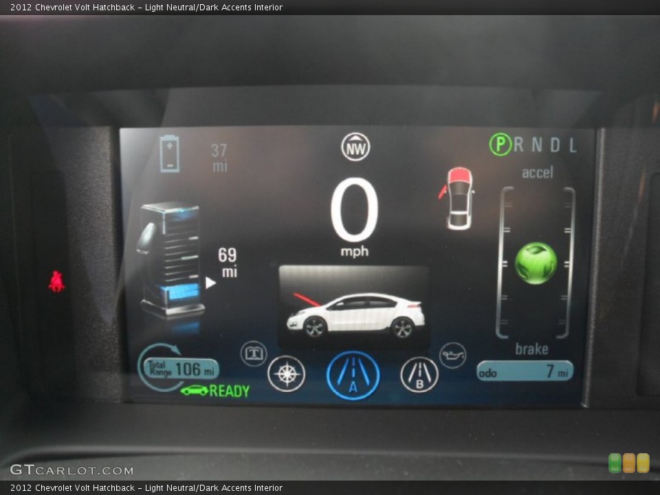 Light Neutral/Dark Accents Interior Gauges for the 2012 Chevrolet Volt Hatchback #53998133
