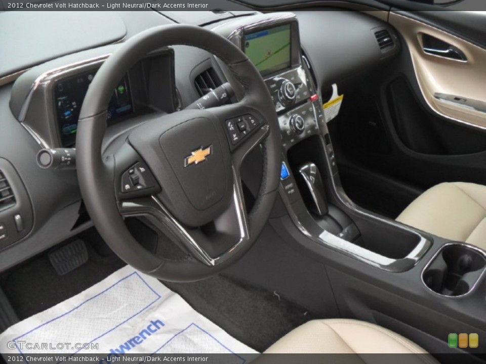 Light Neutral/Dark Accents Interior Prime Interior for the 2012 Chevrolet Volt Hatchback #53998259