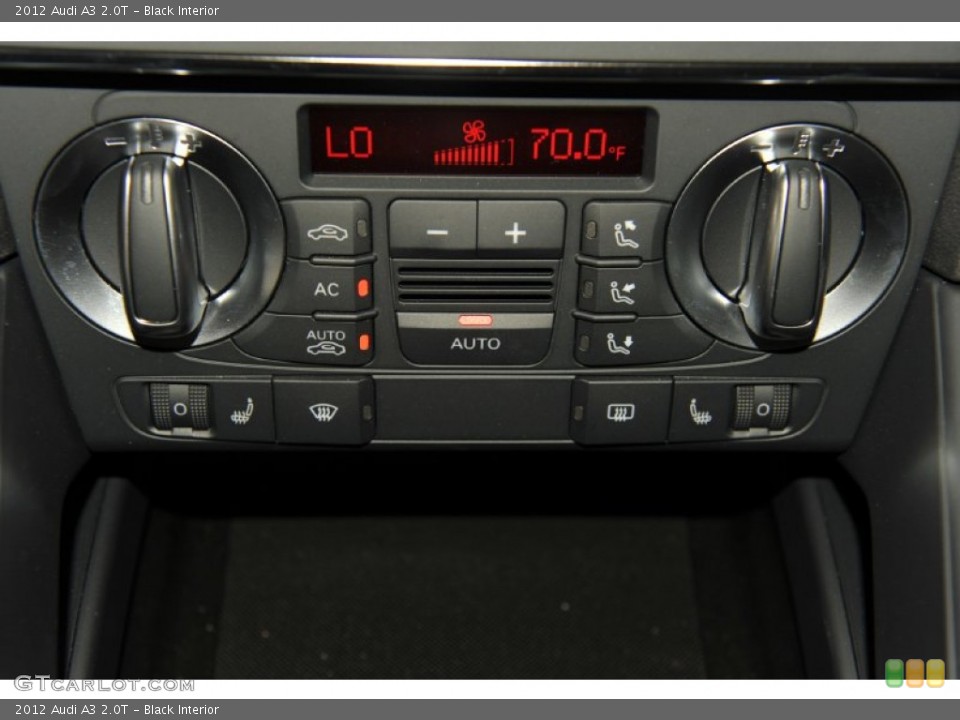 Black Interior Controls for the 2012 Audi A3 2.0T #53998310