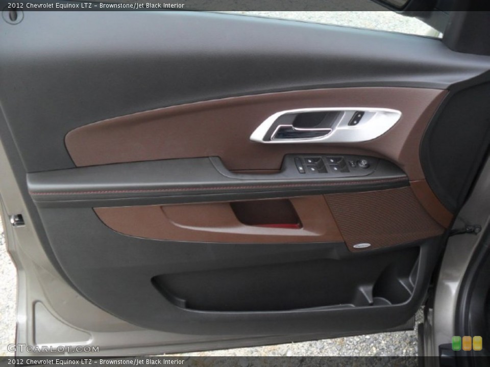 Brownstone/Jet Black Interior Door Panel for the 2012 Chevrolet Equinox LTZ #53998333
