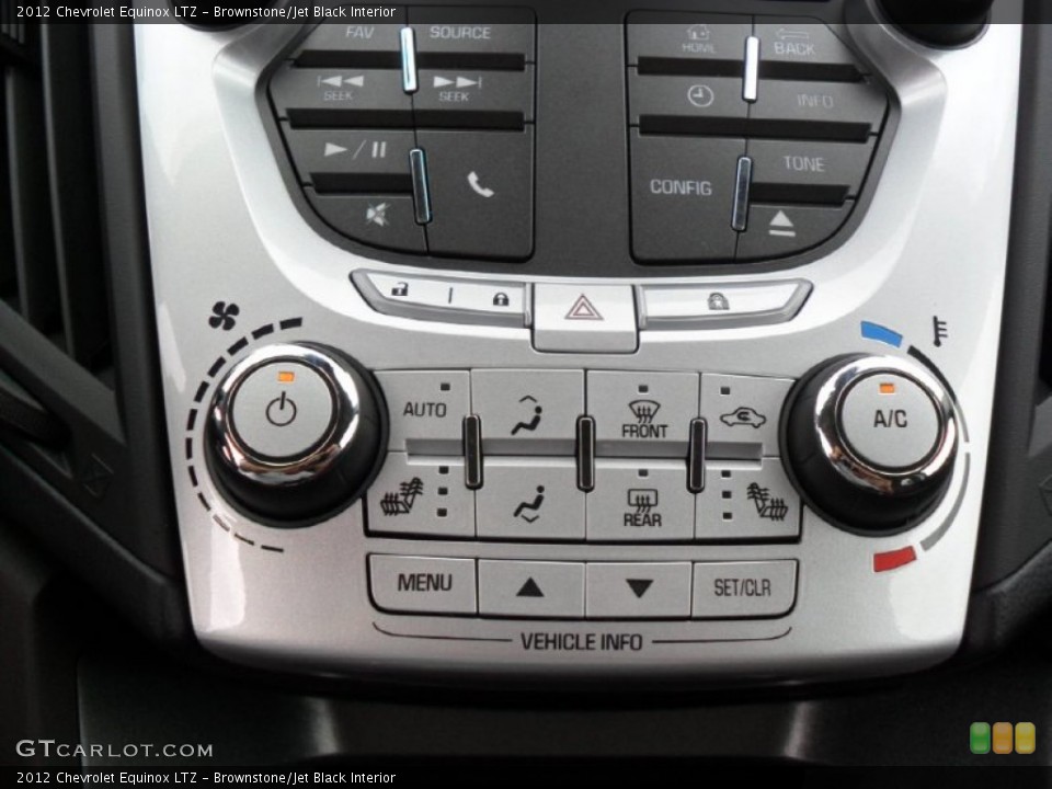 Brownstone/Jet Black Interior Controls for the 2012 Chevrolet Equinox LTZ #53998352