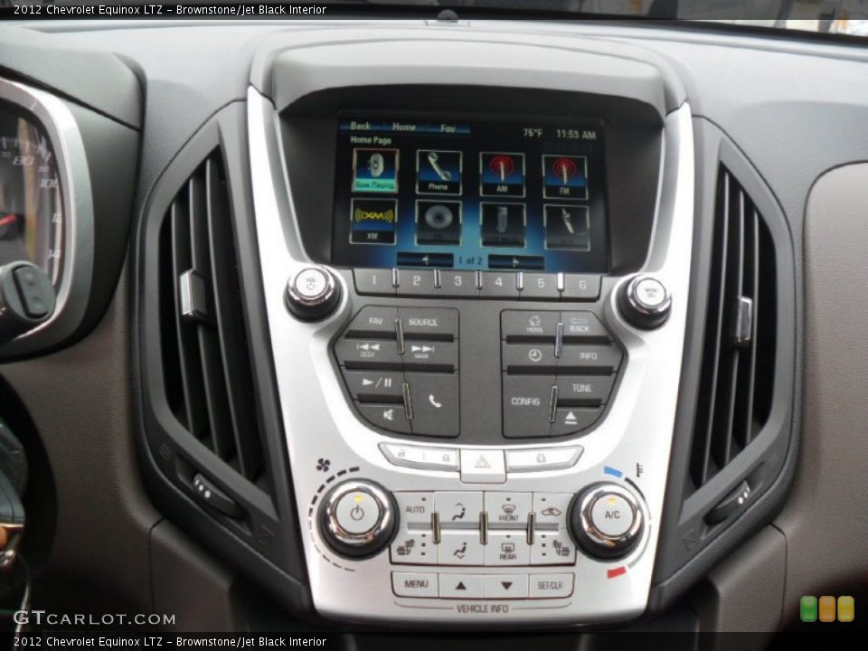 Brownstone/Jet Black Interior Controls for the 2012 Chevrolet Equinox LTZ #53998361