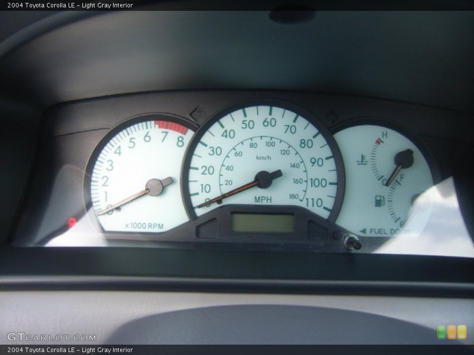 Light Gray Interior Gauges for the 2004 Toyota Corolla LE #53999522