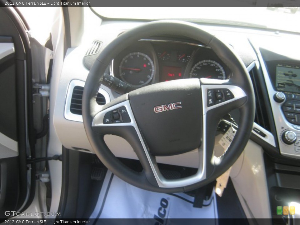 Light Titanium Interior Steering Wheel for the 2012 GMC Terrain SLE #53999651