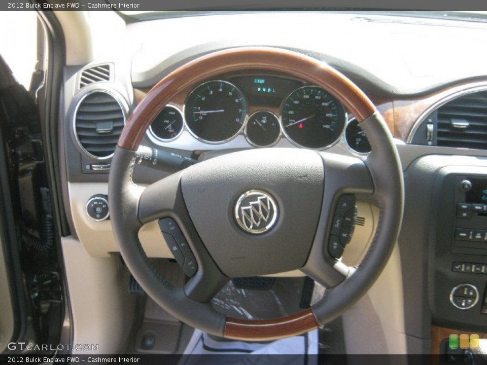 Cashmere Interior Steering Wheel for the 2012 Buick Enclave FWD #54002609