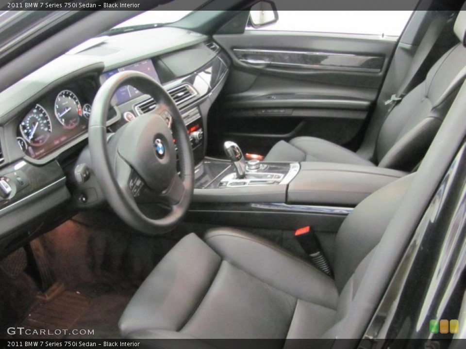 Black Interior Photo for the 2011 BMW 7 Series 750i Sedan #54006991