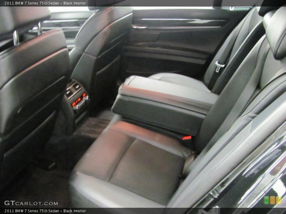 Black Interior Photo for the 2011 BMW 7 Series 750i Sedan #54007019
