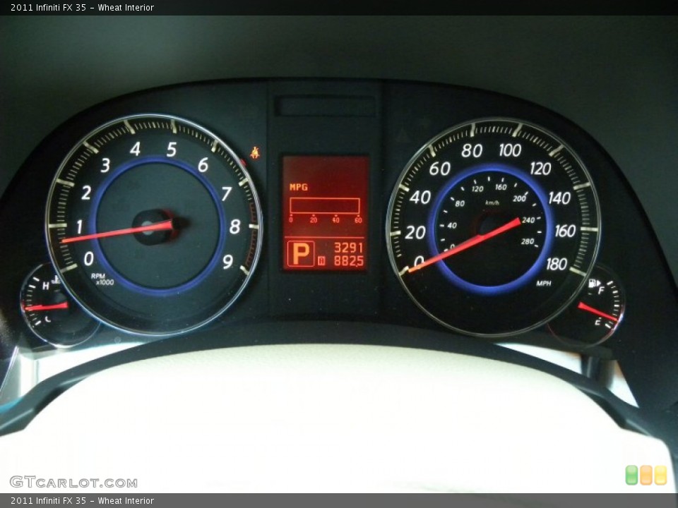 Wheat Interior Gauges for the 2011 Infiniti FX 35 #54008442