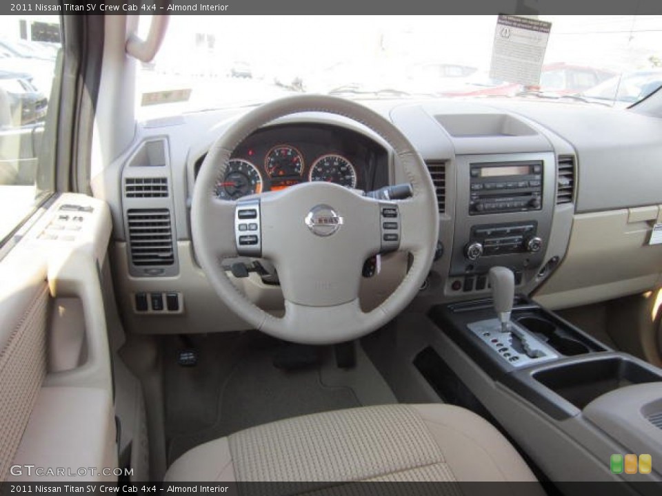 Almond Interior Dashboard for the 2011 Nissan Titan SV Crew Cab 4x4 #54010756