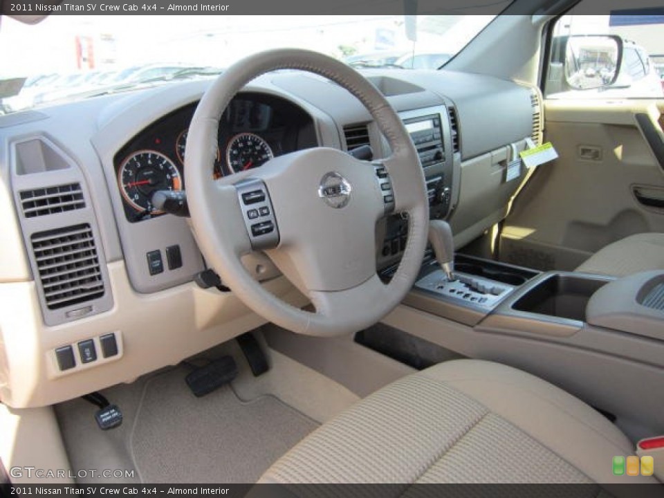 Almond Interior Dashboard for the 2011 Nissan Titan SV Crew Cab 4x4 #54010765