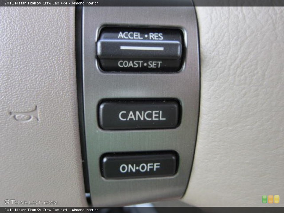 Almond Interior Controls for the 2011 Nissan Titan SV Crew Cab 4x4 #54010777