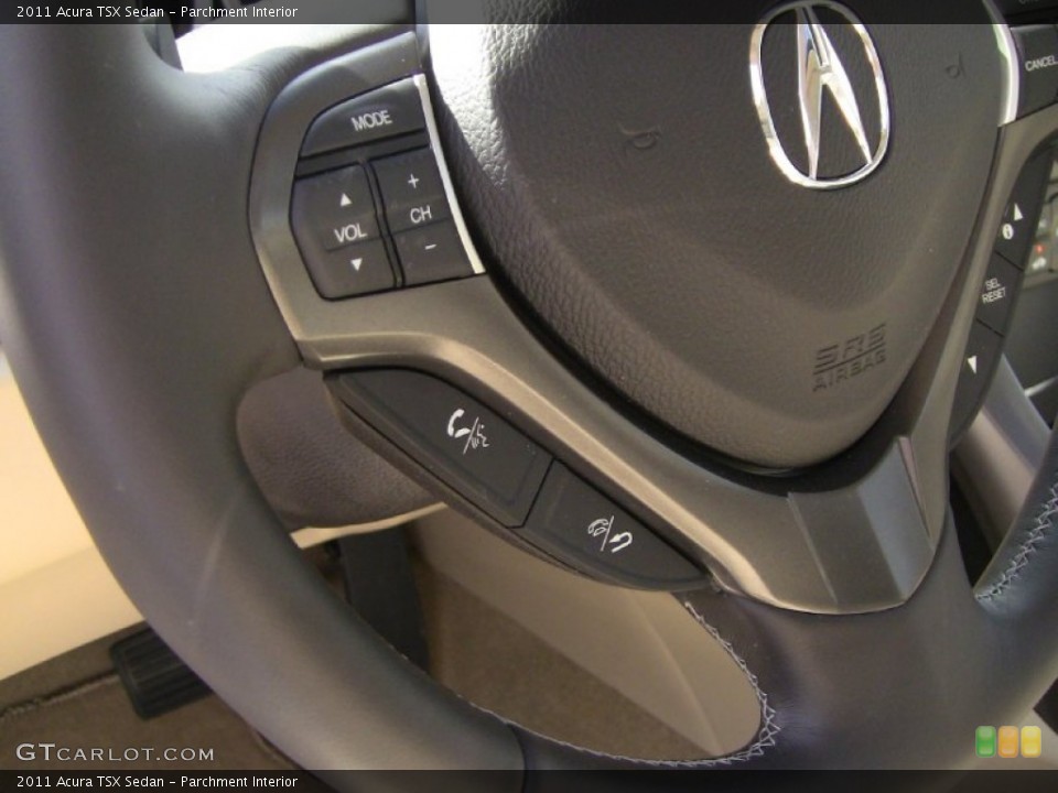 Parchment Interior Controls for the 2011 Acura TSX Sedan #54011071