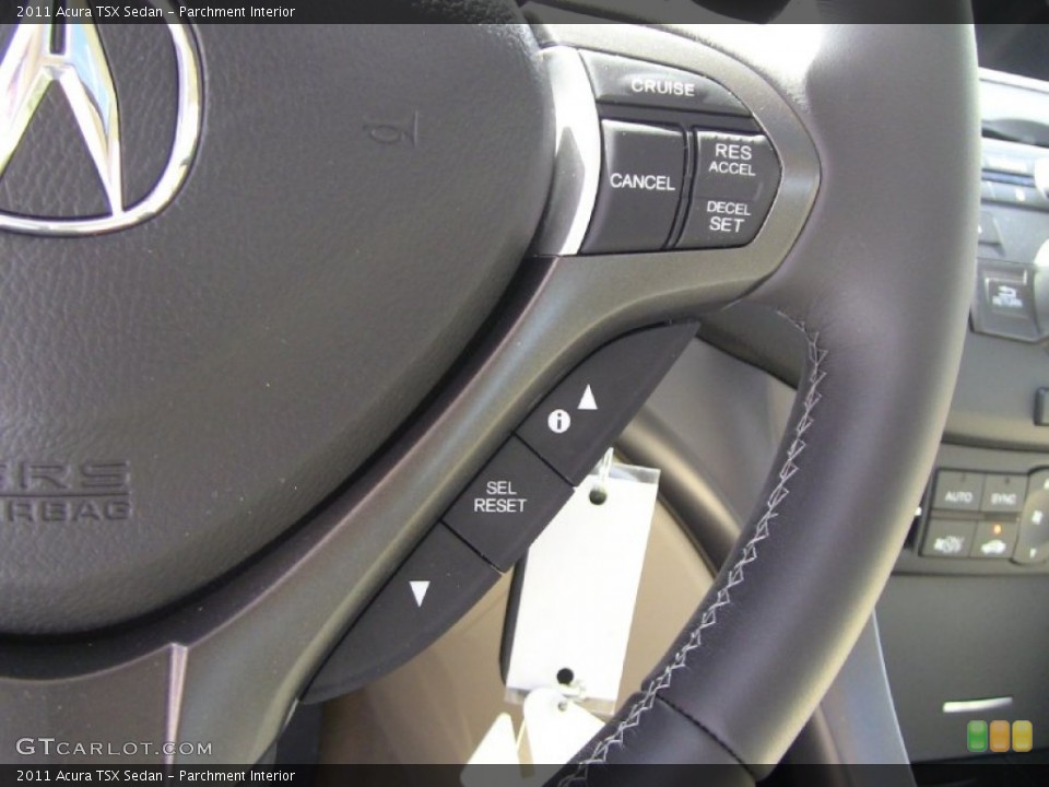 Parchment Interior Controls for the 2011 Acura TSX Sedan #54011077