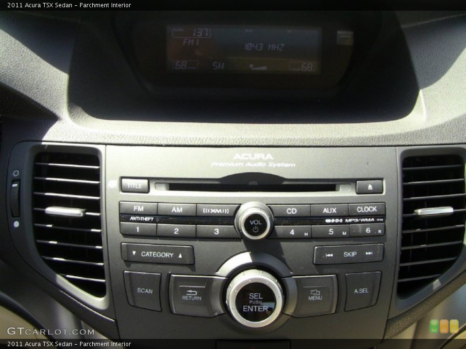 Parchment Interior Controls for the 2011 Acura TSX Sedan #54011092