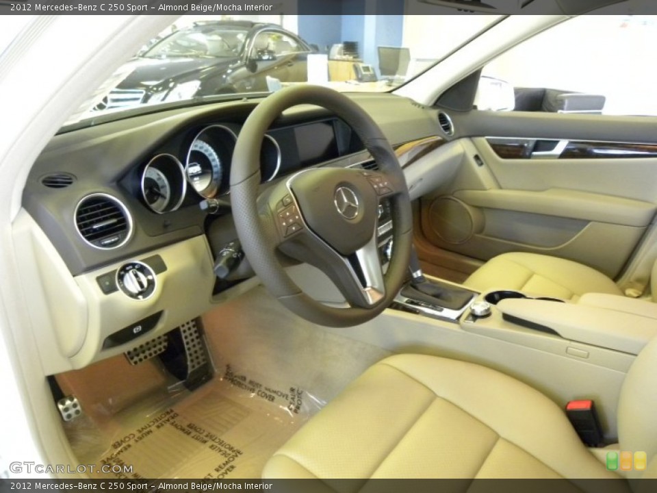 Almond Beige/Mocha Interior Photo for the 2012 Mercedes-Benz C 250 Sport #54011551
