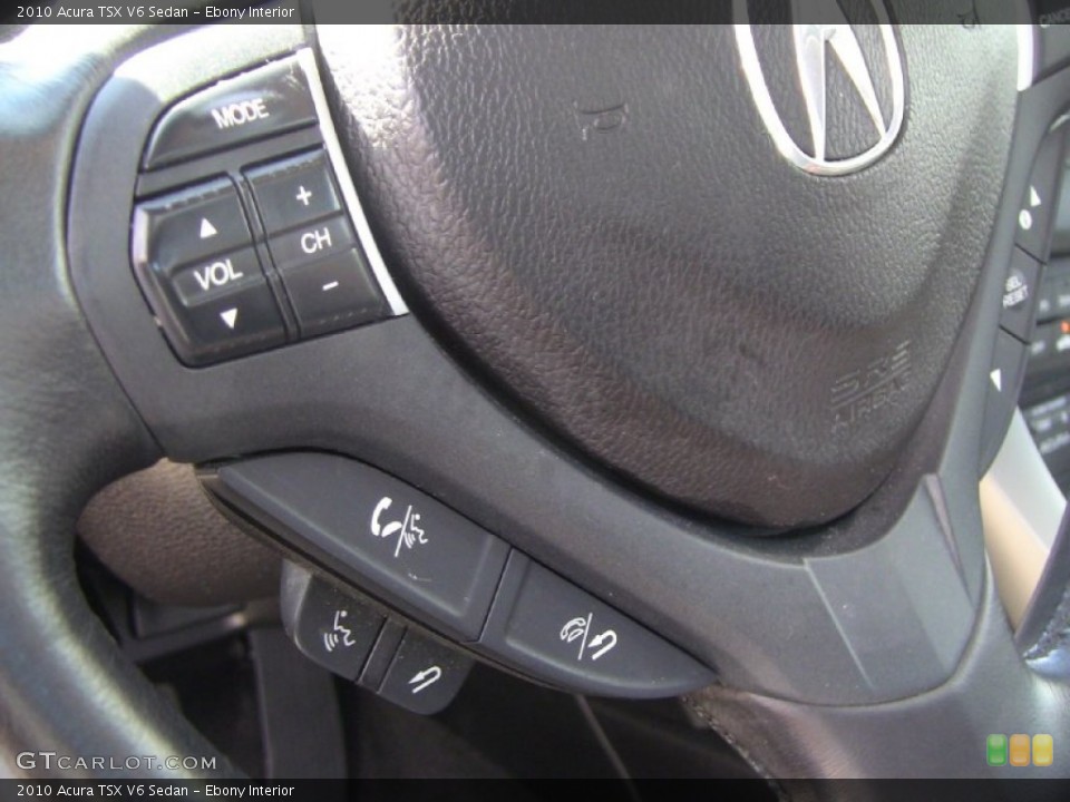 Ebony Interior Controls for the 2010 Acura TSX V6 Sedan #54012767
