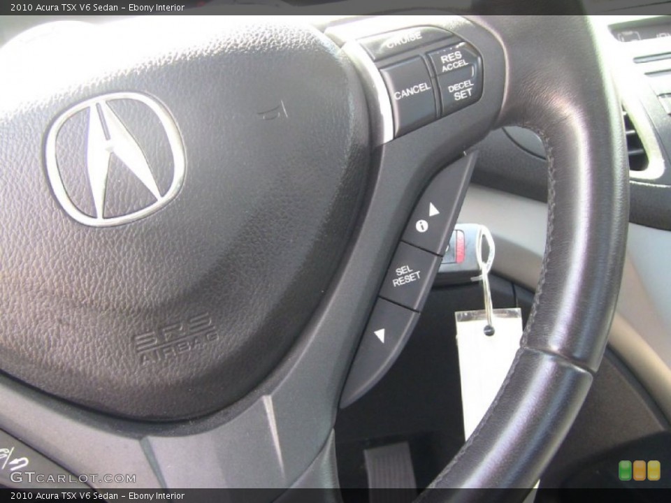 Ebony Interior Controls for the 2010 Acura TSX V6 Sedan #54012777