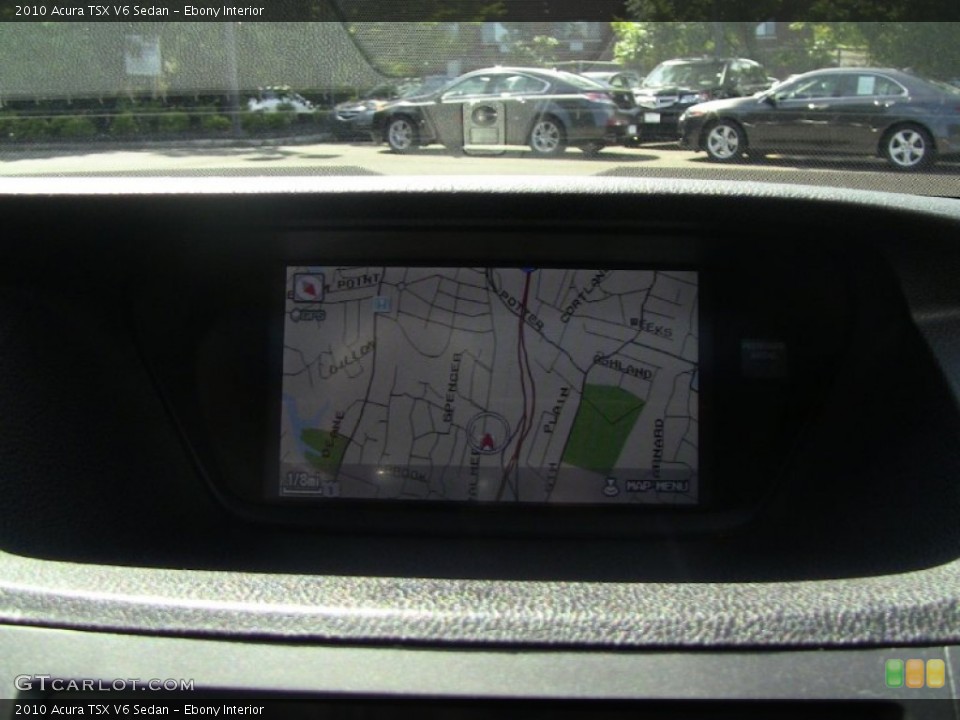 Ebony Interior Navigation for the 2010 Acura TSX V6 Sedan #54012796