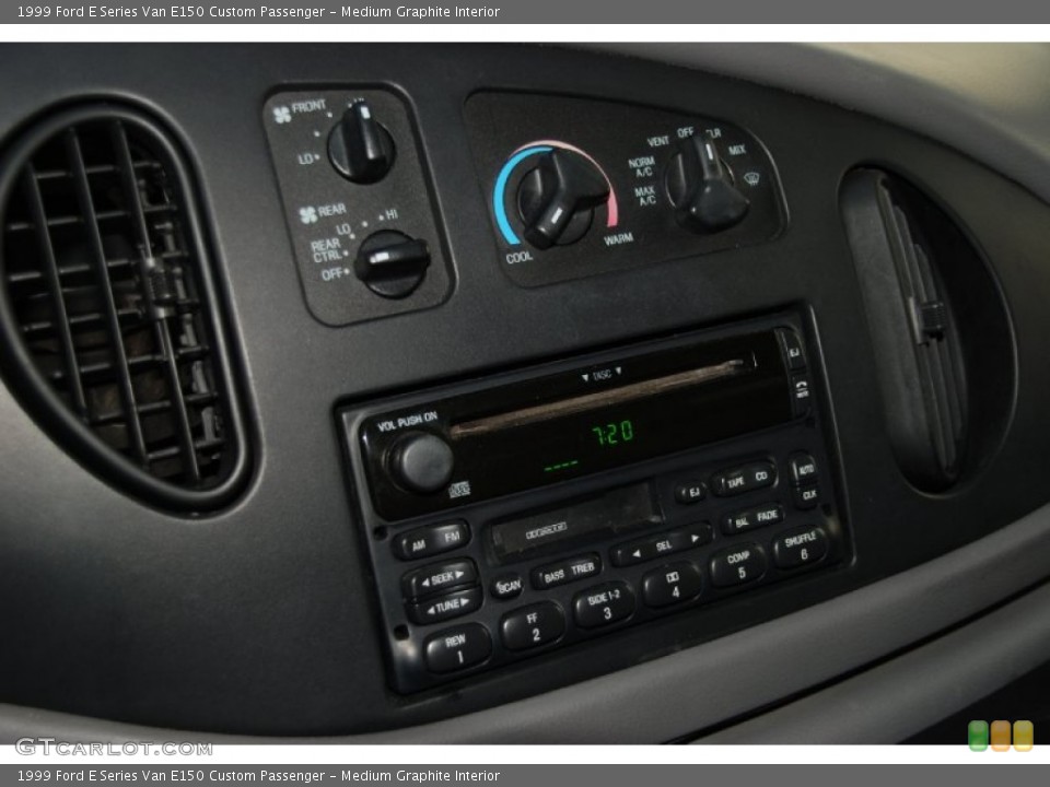 Medium Graphite Interior Audio System for the 1999 Ford E Series Van E150 Custom Passenger #54012973