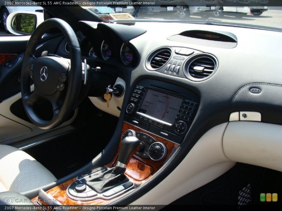 designo Porcelain Premium Leather Interior Dashboard for the 2007 Mercedes-Benz SL 55 AMG Roadster #54013721