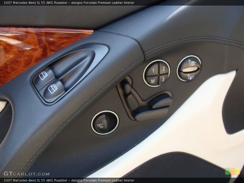 designo Porcelain Premium Leather Interior Controls for the 2007 Mercedes-Benz SL 55 AMG Roadster #54013782