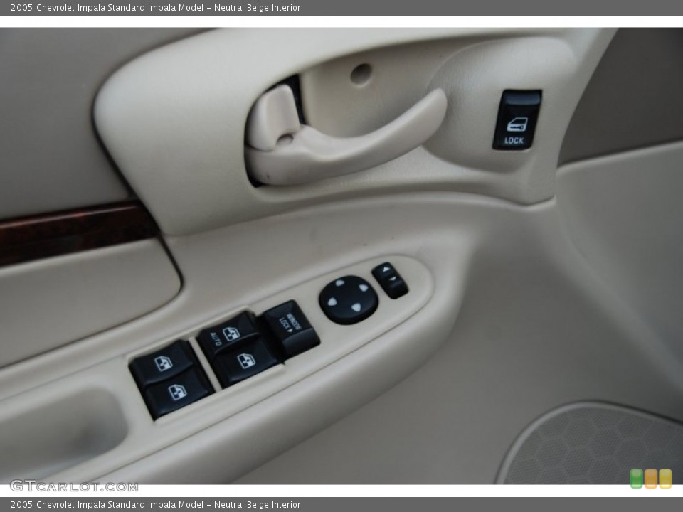 Neutral Beige Interior Controls for the 2005 Chevrolet Impala  #54013826