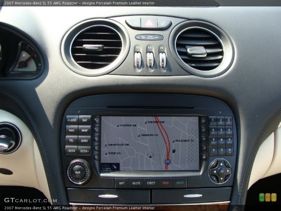 designo Porcelain Premium Leather Interior Navigation for the 2007 Mercedes-Benz SL 55 AMG Roadster #54013830