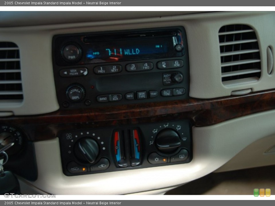 Neutral Beige Interior Controls for the 2005 Chevrolet Impala  #54013861