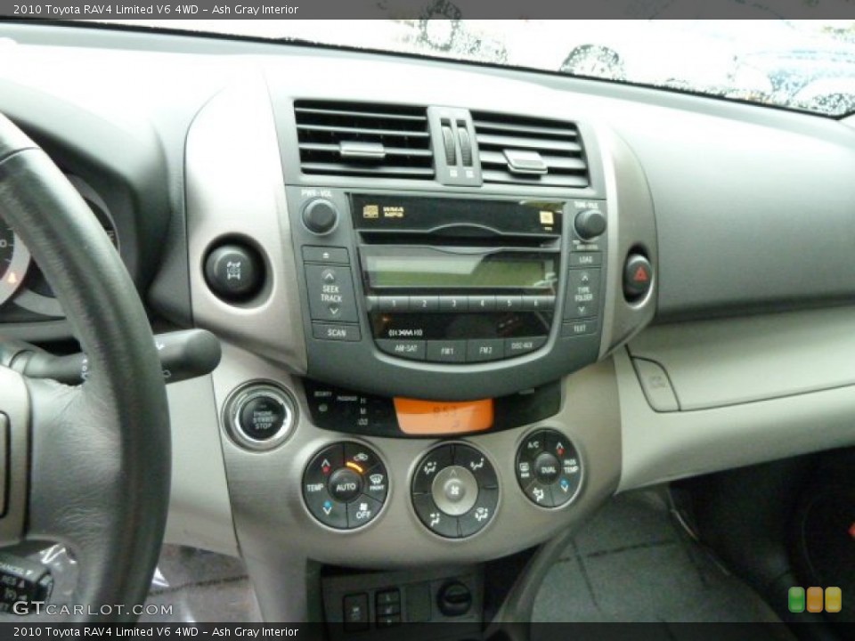 Ash Gray Interior Controls for the 2010 Toyota RAV4 Limited V6 4WD #54014582