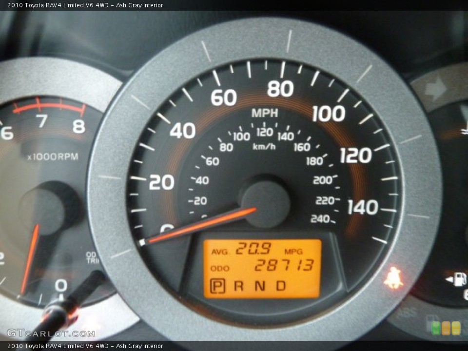 Ash Gray Interior Gauges for the 2010 Toyota RAV4 Limited V6 4WD #54014600
