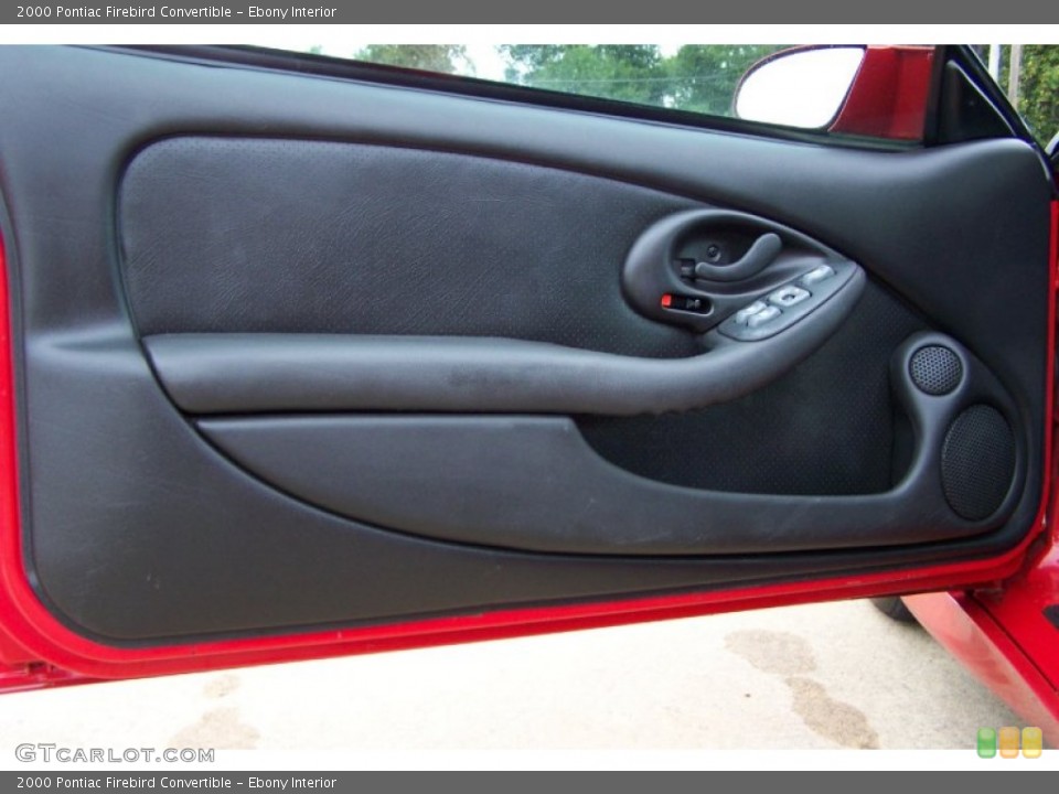 Ebony Interior Door Panel for the 2000 Pontiac Firebird Convertible #54014964
