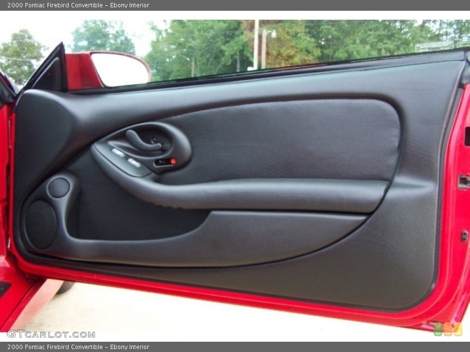 Ebony Interior Door Panel for the 2000 Pontiac Firebird Convertible #54014974