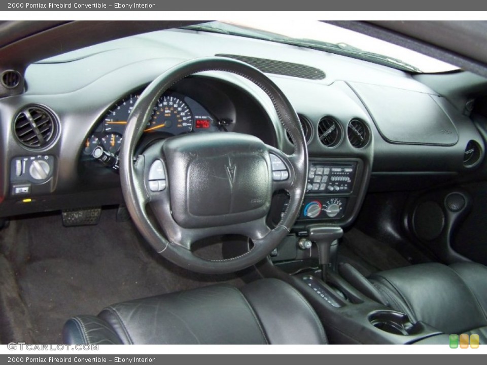 Ebony Interior Dashboard for the 2000 Pontiac Firebird Convertible #54014988