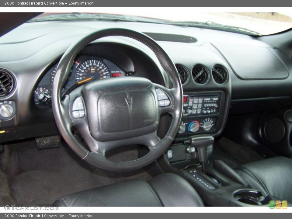 Ebony Interior Dashboard for the 2000 Pontiac Firebird Convertible #54014995