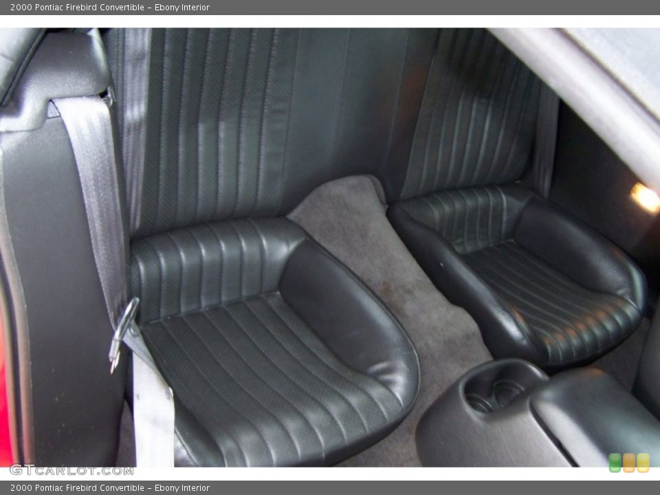 Ebony Interior Photo for the 2000 Pontiac Firebird Convertible #54015101